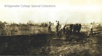 Bridgewater College, cleanup and grading for new athletic field, October 1923 by Bridgewater College