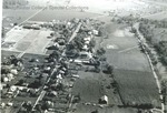 Bridgewater College, Aerial view of campus with some flooding, 1949 by Bridgewater College