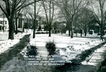 Bridgewater College, Winter poem with campus covered in snow, 1952 by Bridgewater College