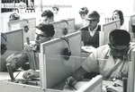 Bridgewater College, Students in language laboratory, circa 1966 by Bridgewater College
