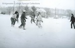 Bridgewater College, Students playing in snow, circa 1977 by Bridgewater College