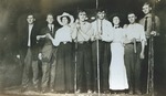 Bridgewater College, Unidentified fishing group on post card, circa 1924 by Bridgewater College