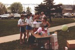 Bridgewater College, Cotton candy machine at Dillon beach party, April 1985 by Bridgewater College