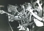 Bridgewater College, Zoo Crew, BC athletic fans group, at game against Roanoke, 11 December 1985 by Bridgewater College