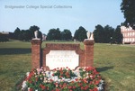 Bridgewater College, Heather Moyers (photographer), college sign on campus mall, 10 July 1992 by Heather Moyers