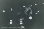 Bridgewater College, People at Christmas luminaries, 1985 by Bridgewater College