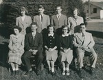Bridgewater College, Group portrait of a section of the freshman class, 1950 by Bridgewater College