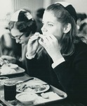 Bridgewater College, Brad Geisert (photographer), A student from the Class of 1973 dining in her freshman beanie, 1969 by Brad Geisert