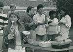 Bridgewater College, Photograph of students at an ice cream social, Sept 1985 by Bridgewater College