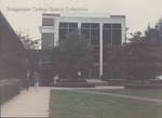 Bridgewater College, Cole Hall front and walking students, 1988 by Bridgewater College