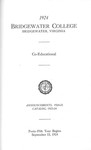 Bridgewater College Catalog, Session 1923-24