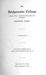 Bridgewater College Catalog, Session 1940-41