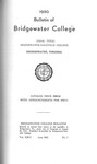 Bridgewater College Catalog, Session 1949-50