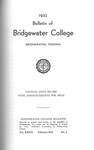 Bridgewater College Catalog, Session 1951-52