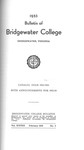 Bridgewater College Catalog, Session 1952-53