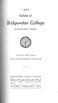 Bridgewater College Catalog, Session 1956-57