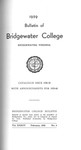 Bridgewater College Catalog, Session 1958-59