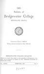 Bridgewater College Catalog, Session 1960-61