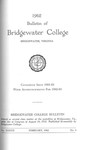 Bridgewater College Catalog, Session 1961-62