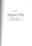 Bridgewater College Catalog, Session 1973-74