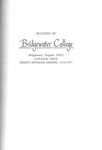 Bridgewater College Catalog, Session 1976-77