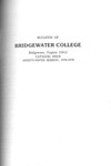 Bridgewater College Catalog, Session 1978-79