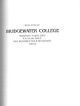 Bridgewater College Catalog, Session 1983-84