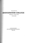 Bridgewater College Catalog, Session 1984-85