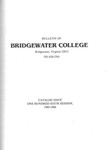 Bridgewater College Catalog, Session 1985-86