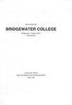 Bridgewater College Catalog, Session 1990-91