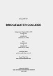 Bridgewater College Catalog, Session 1995-96