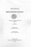Bridgewater College Catalog, Session 1996-97 by Bridgewater College