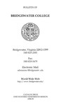 Bridgewater College Catalog, Session 1998-99 by Bridgewater College