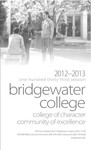 Bridgewater College Catalog, Session 2012-13