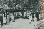 Bridgewater College, Photograph of commencement on the east lawn of campus, 1960
