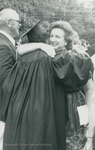 Bridgewater College, People embracing after graduation, May 1984