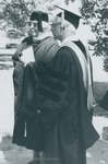 Bridgewater College, Ruth Weybright Stauffer and Lowell Heisey at Baccaulaureate, May 1986