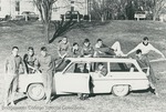 Bridgewater College, Richard Geib (photographer), group portrait of the cross-country team, 1967