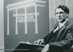 Bridgewater College, Photograph of Brydon DeWitt on the Bridgewater College Presents set, 1981 by Bridgewater College