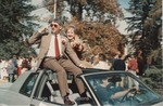 Bridgewater College, Photograph of Brydon DeWitt and Lou DeWitt in the Homecoming Parade, 1988 by Bridgewater College
