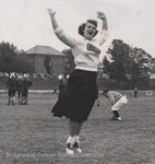 Bridgewater College, Photograph of cheerleader Joyce DeBolt, early 1950s by Bridgewater College