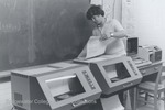 Bridgewater College, Photograph of Bill Durham in a computer room, 1980 by Bridgewater College