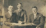Bridgewater College, Portrait of the Debaters Leroy Miller, Ruben Humbert and Rufus Bowman, 1922 by Bridgewater College