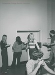 Bridgewater College, Students at the tray return in the cafeteria in the Kline Campus Center, circa 1973 by Bridgewater College