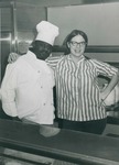 Bridgewater College, Ed Novak (photographer), photo of Billy Robinson and an unidentified food services worker, 1970s by Ed Novak