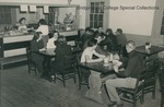 Bridgewater College students in their snack bar, undated by Bridgewater College