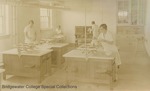 Bridgewater College, Old photograph of students in the food sciences lab, undated by Bridgewater College