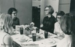 Bridgewater College, Students practicing being a guest at a meal, circa 1966 by Bridgewater College