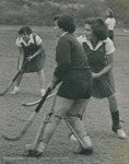 Bridgewater College women's field hockey action shot, circa 1952 by Bridgewater College