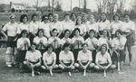 Bridgewater College, Ed Novak (photographer), Group portrait of the field hockey team, 1974-1975 by Ed Novak